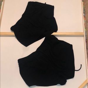 Forever 21 -2 for 1 BOGO black velvet shorts